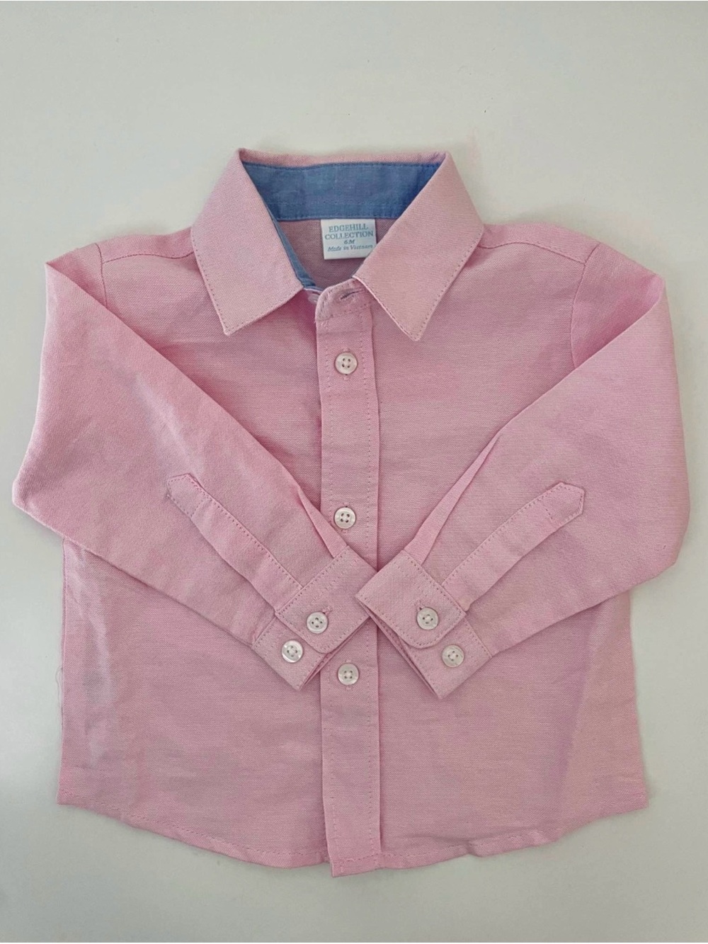 Edgehill Collection Light Pink Button-Down Shirt
